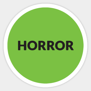 Horror VHS label Sticker